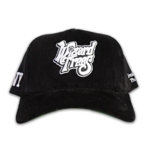 LA Corduroy Hat - Black - Front