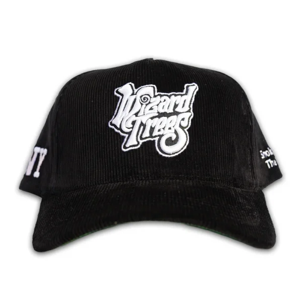 LA Corduroy Hat - Black - Front