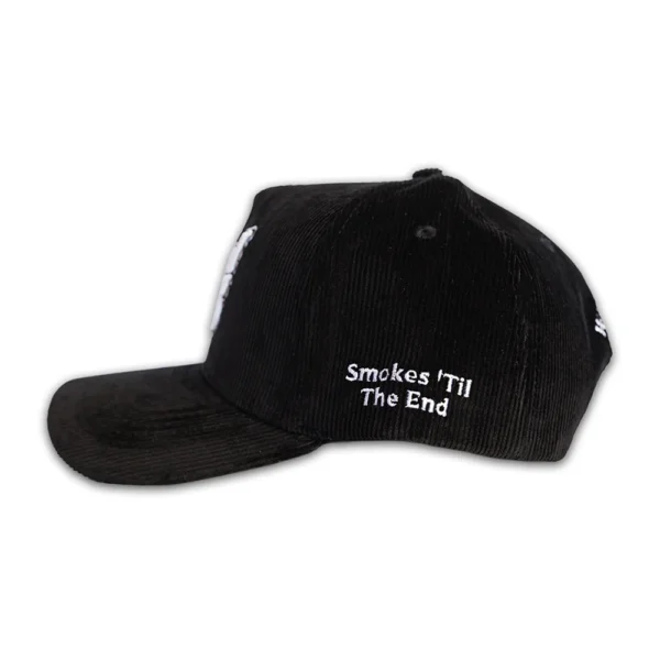 LA Corduroy Hat - Black - Left Side