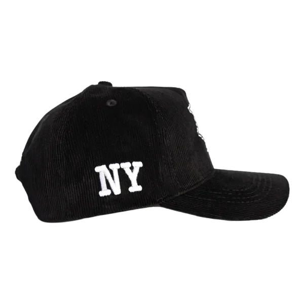 LA Corduroy Hat - Black - Right Side