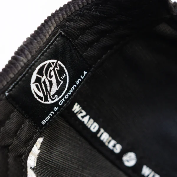 LA Corduroy Hat - Black - Tag Detail