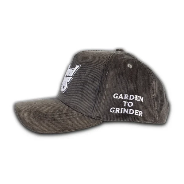 LA Corduroy Hat - Grey - Left Side