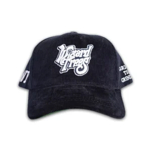 LA Corduroy Hat - Navy Blue - Front