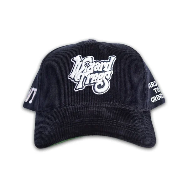LA Corduroy Hat - Navy Blue - Front