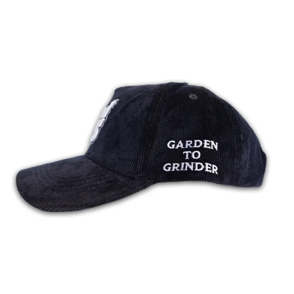 LA Corduroy Hat - Navy Blue - Left Side