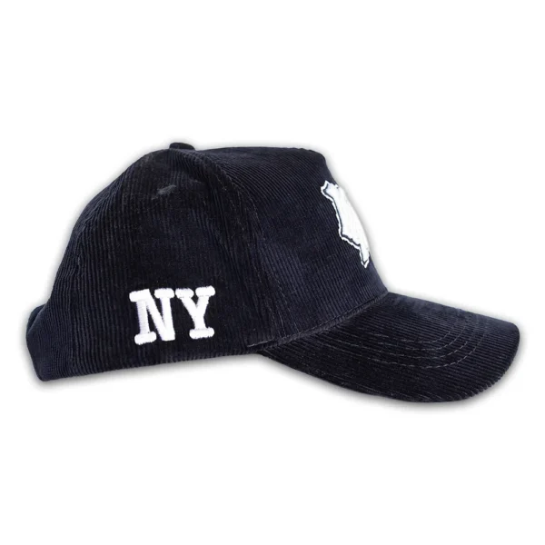 LA Corduroy Hat - Navy Blue - Right Side