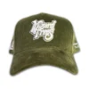 LA Corduroy Hat - Olive Green - Front