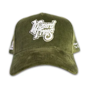 LA Corduroy Hat - Olive Green - Front
